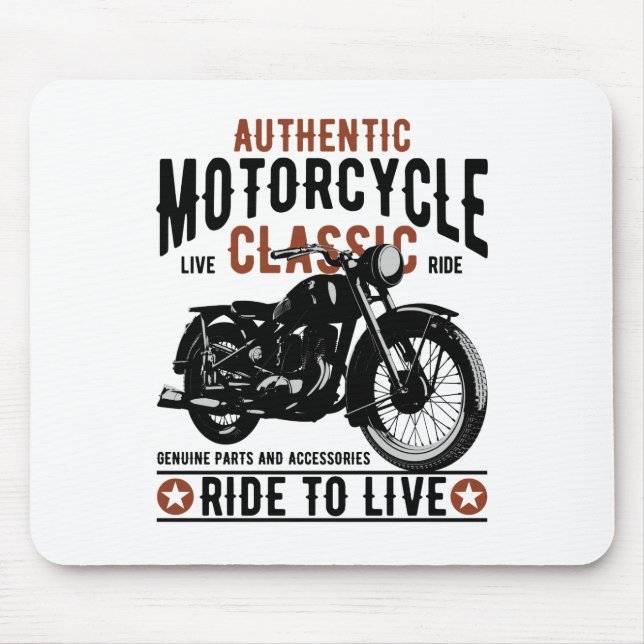 motorcycle river to live mousepad (Vorne)