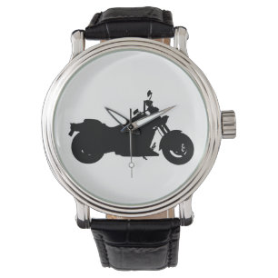 Motorcycle Silhouette Armbanduhr