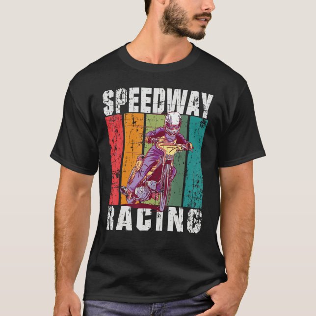 Motorcycle Speedway Racing Flat Track T-Shirt (Vorderseite)