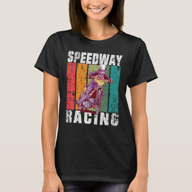 Motorcycle Speedway Racing Flat Track T-Shirt (Vorderseite)