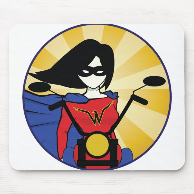 Motorcyclemommablog Mausunterlage Mousepad (Vorne)