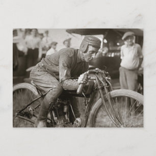 Motorcyle Racer, 1922 Postkarte