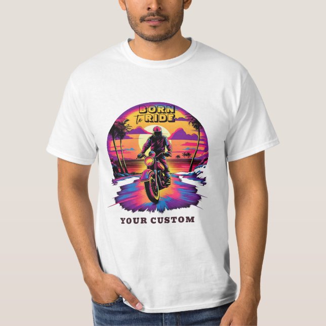 Motordruckfarbe bei Sonnenuntergang T - Shirt (Vorderseite)