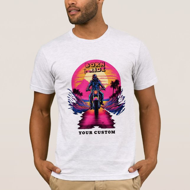 Motordruckfarbe bei Sonnenuntergang T - Shirt (Vorderseite)
