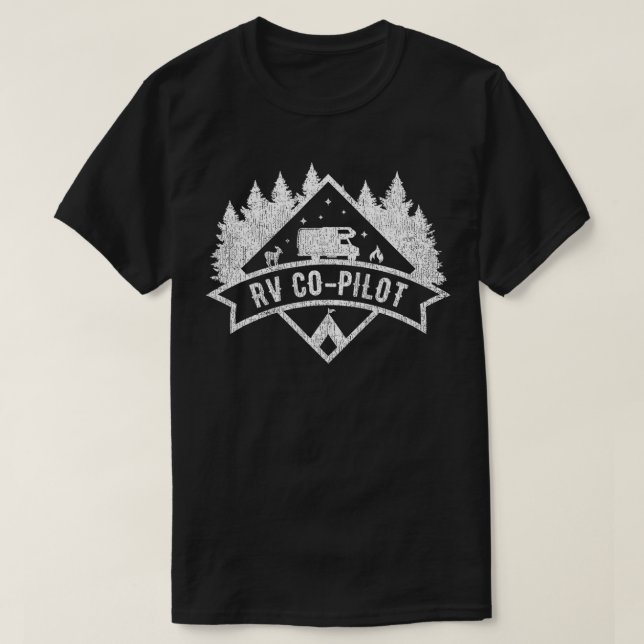 Motorhaubenreisen derzeit RV CoPilot T-Shirt (Design vorne)