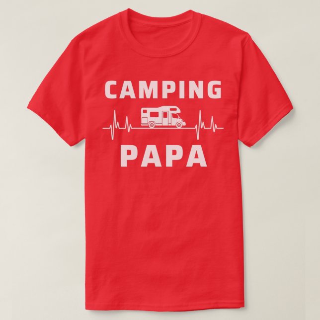Motorhome Camping Papa Camper T-Shirt (Design vorne)