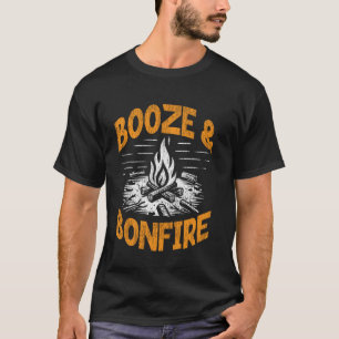 Motorhome Camping Retro Betrunkene Alkohol Biere B T-Shirt