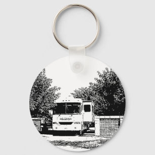 Motorhome in RV Park Schlüsselanhänger