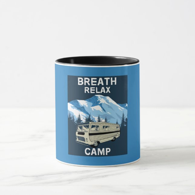 Motorhome RV | Camper | Reisebus | Retro Tasse (Zentrum)