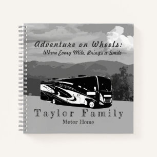 Motorhome RV Camper Reisejournal Notizbuch