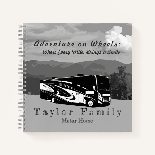Motorhome RV Camper Travel Journal (Devant)