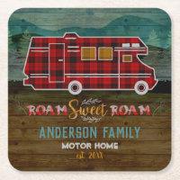 Motorhome RV Camper Travel Van Rustic Personalized