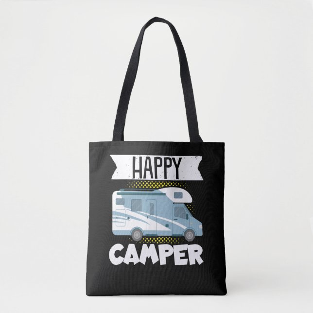Motorhome RV Camping Happy Camper Tasche (Vorderseite)