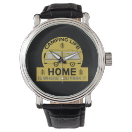 Motorhome | RV Motorhome | Camping Life Latte Tass Armbanduhr