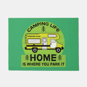 Motorhome RV Motorhome Camping Life Latte Tass Fußmatte