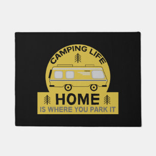 Motorhome RV Motorhome Camping Life Latte Tass Fußmatte