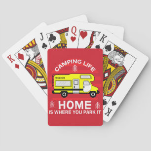 Motorhome RV Motorhome Camping Life Latte Tass Spielkarten