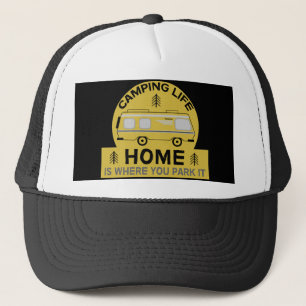 Motorhome RV Motorhome Camping Life Latte Tass Truckerkappe
