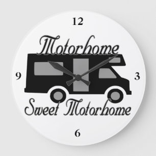 Motorhome süßes Motorhome RV Große Wanduhr