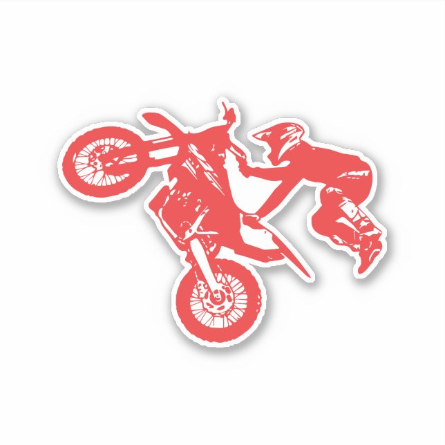 Motorkreuz Aufkleber (Vorderseite)