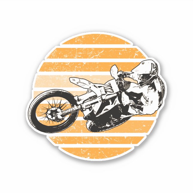 Motorkreuz Aufkleber (Vorderseite)