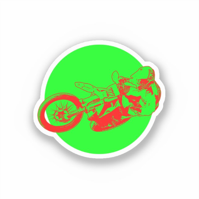 Motorkreuz Aufkleber (Vorderseite)