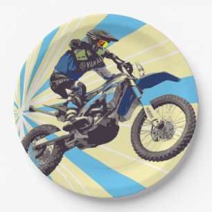 Motorkreuzfahrer Papier Teller 9 in