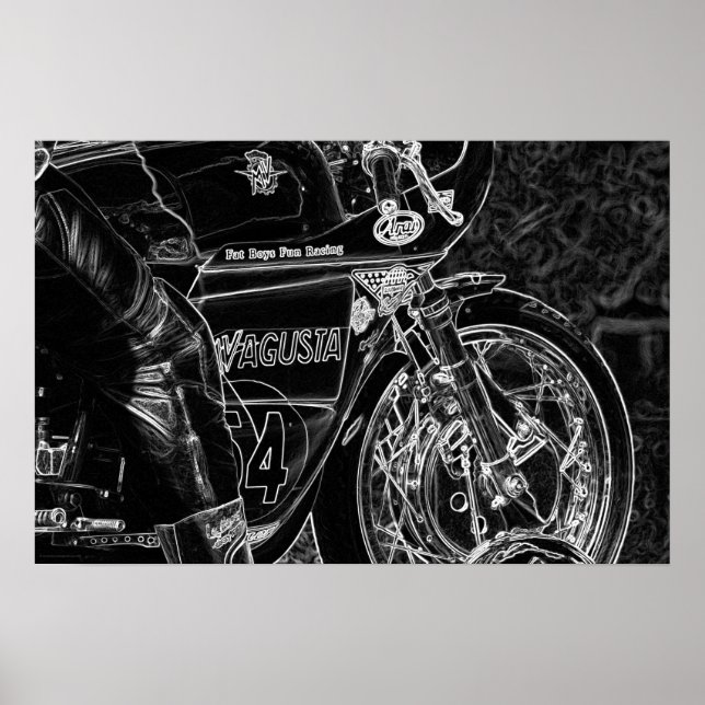 Motorrad 1 wapcn Poster (Vorne)
