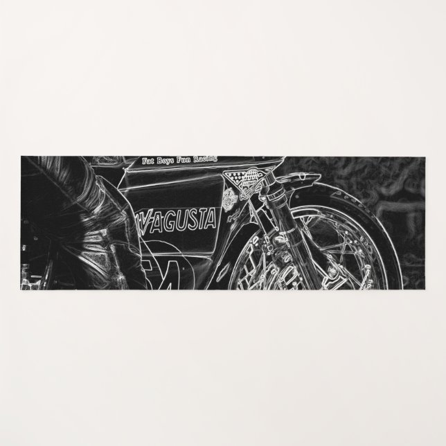 Motorrad 1 ymcnm yogamatte (Vorderseite (Horizontal))