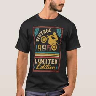Motorrad 27. Geburtstag Männer Vintag 1995 Biker M T-Shirt