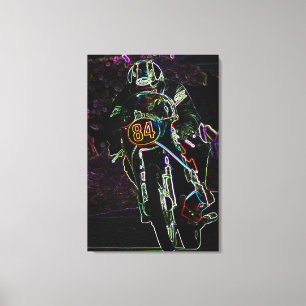 Motorrad 2 24x36 (60x90cm) Waccn Leinwanddruck