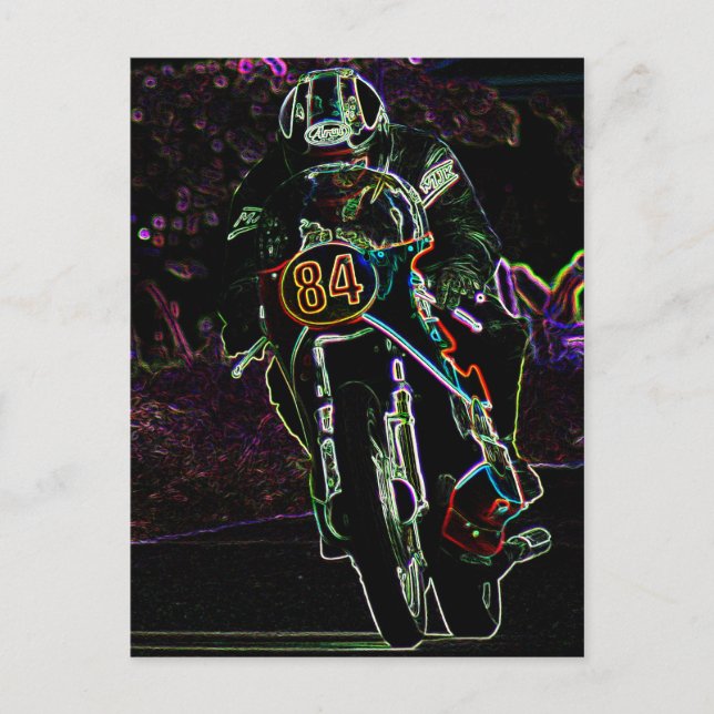 Motorrad 2 pccm postkarte (Vorderseite)