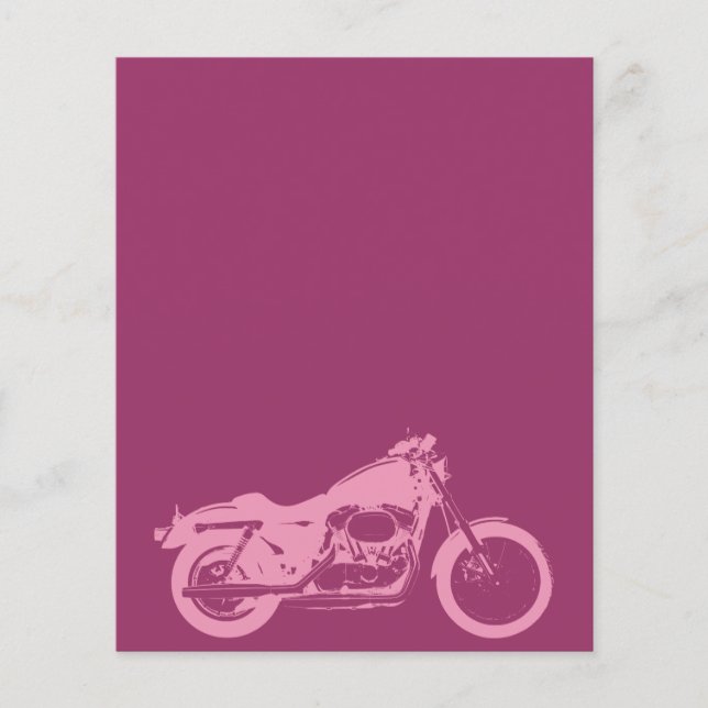 Motorrad-309413 Motorrad, rosa Motorrad Flyer (Vorne)
