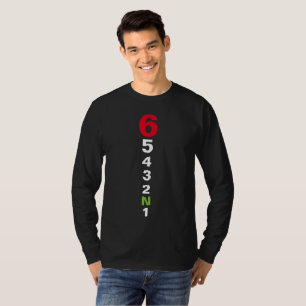 Motorrad 6-Gang-Schaltmuster 1-6 T-Shirt