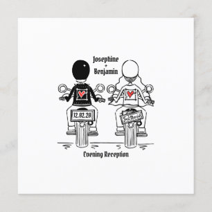 Motorrad-Abend Hochzeitseinladung Einladung