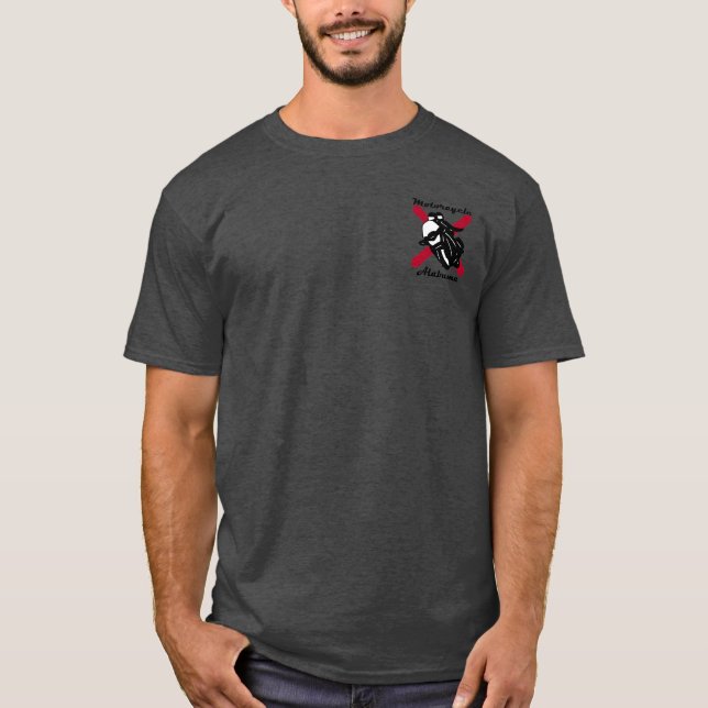 Motorrad-Alabama-Logo 1 T-Shirt (Vorderseite)
