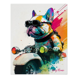 Motorrad - Anime French Bulldog 2004 Poster
