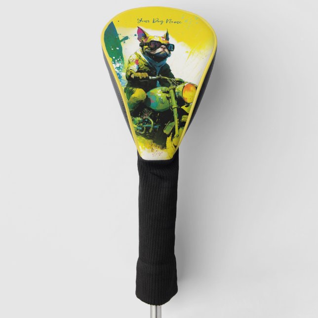 Motorrad - Anime French Bulldog 2007 Golf Headcover (Vorderseite)