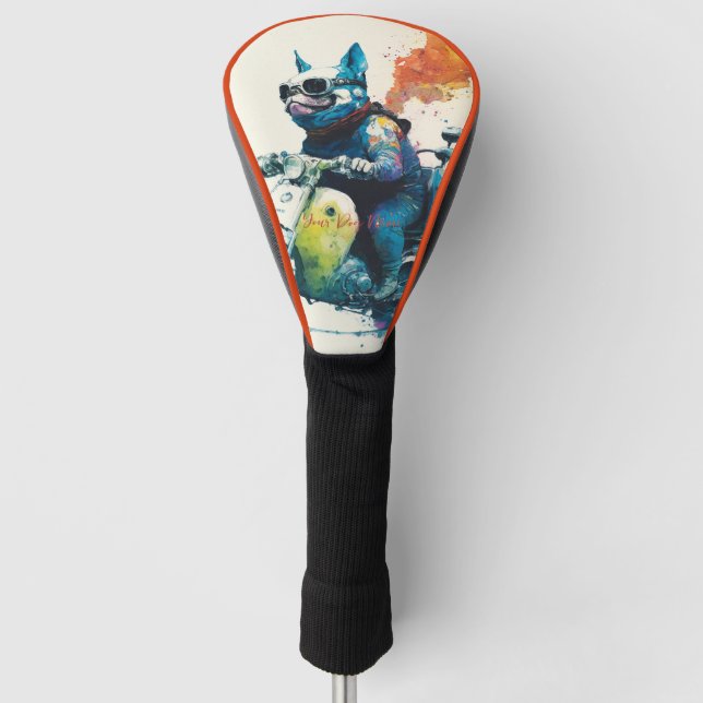 Motorrad - Anime French Bulldog 2008 Golf Headcover (Vorderseite)