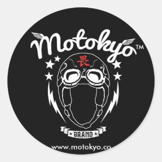 Motorrad-Aufkleber Runder Aufkleber
