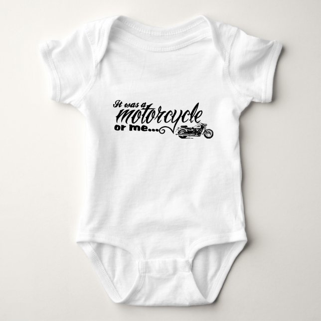 Motorrad-Baby Baby Strampler (Vorderseite)