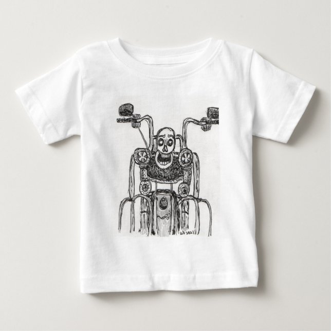 Motorrad Baby T-shirt (Vorderseite)