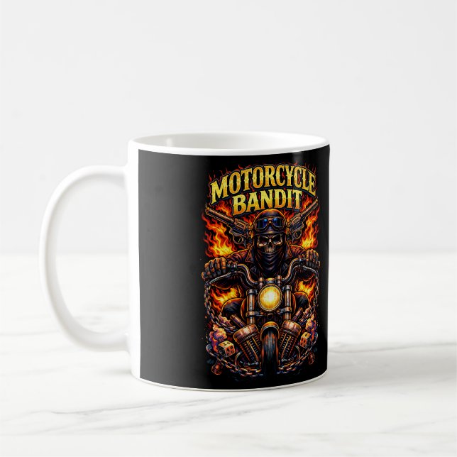Motorrad-Bandit Kaffeetasse (Links)