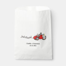 Motorrad & Beiwagen Braut und Bräutigam Hochzeit