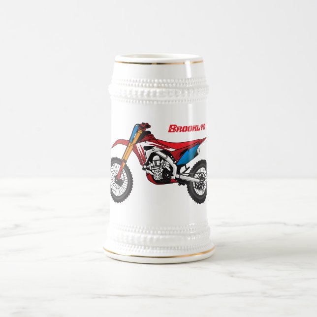 Motorrad Bierglas (Mittel)