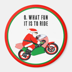 Motorrad-Biker-Christmas-Geschenk Magnet