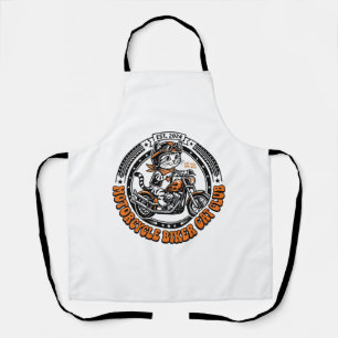 Motorrad Biker Katze Haustier Liebhaber Shirt Kuns Schürze