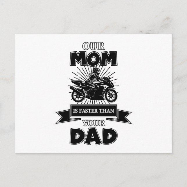 Motorrad Biker Vintages Geschenk Postkarte (Vorderseite)
