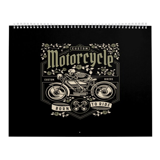 Motorrad Born to Ride Kalender (Titelbild)