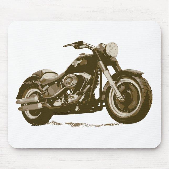 Motorrad Browns Harley Mousepad (Vorne)